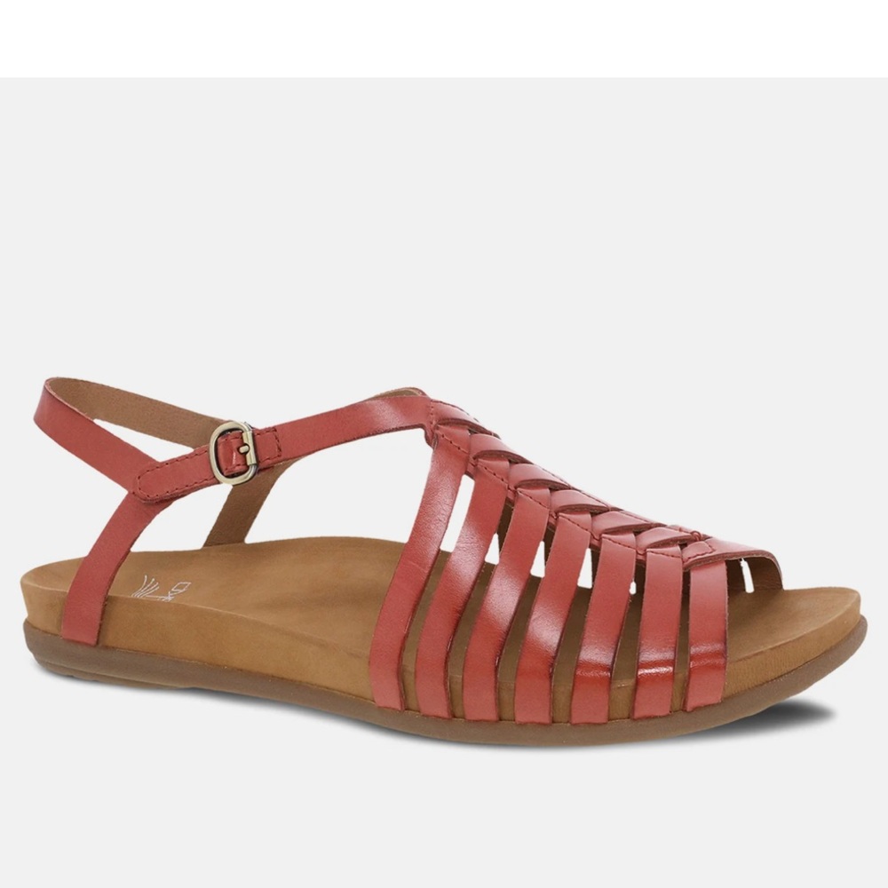 Dansko Women's Red Strappy Sandals EU38 US8